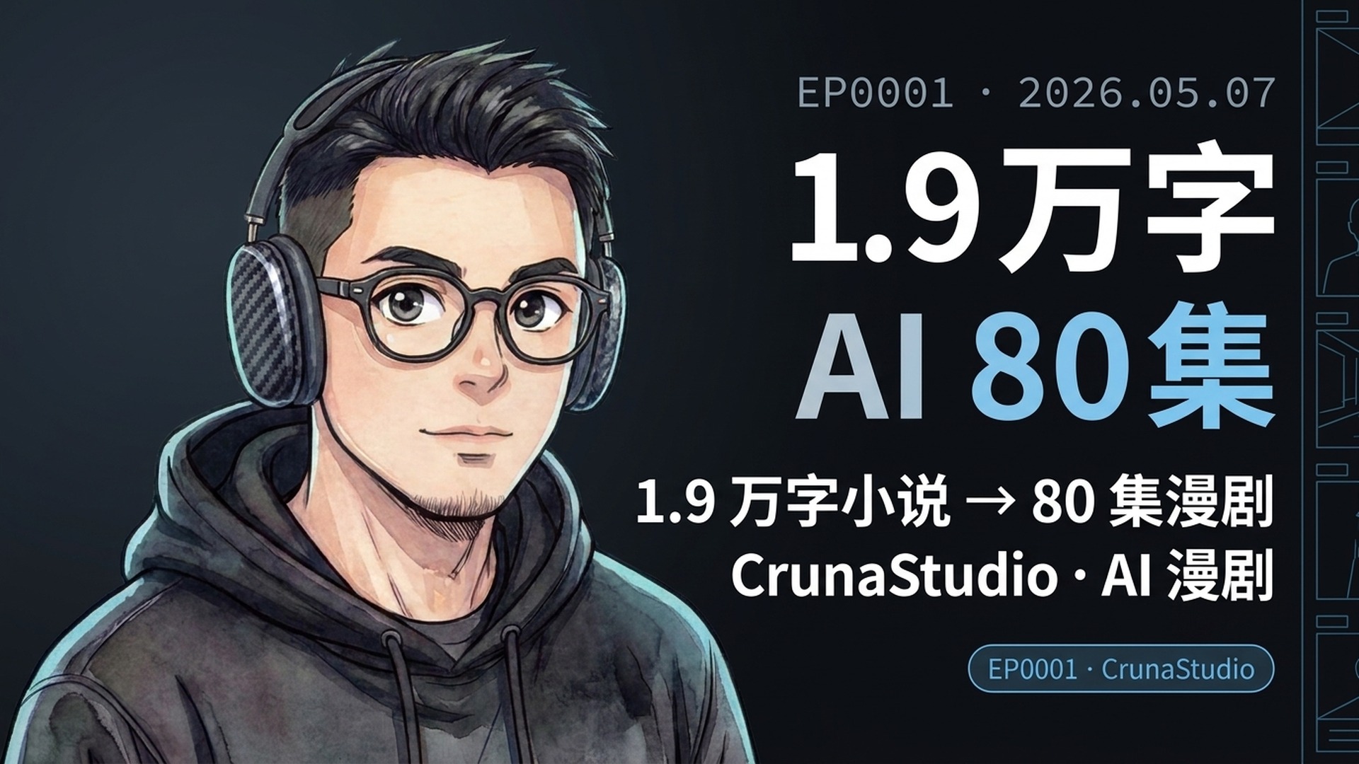 CrunaStudio 第一次完整演示 — 一年憋出的 AI 漫剧工业化