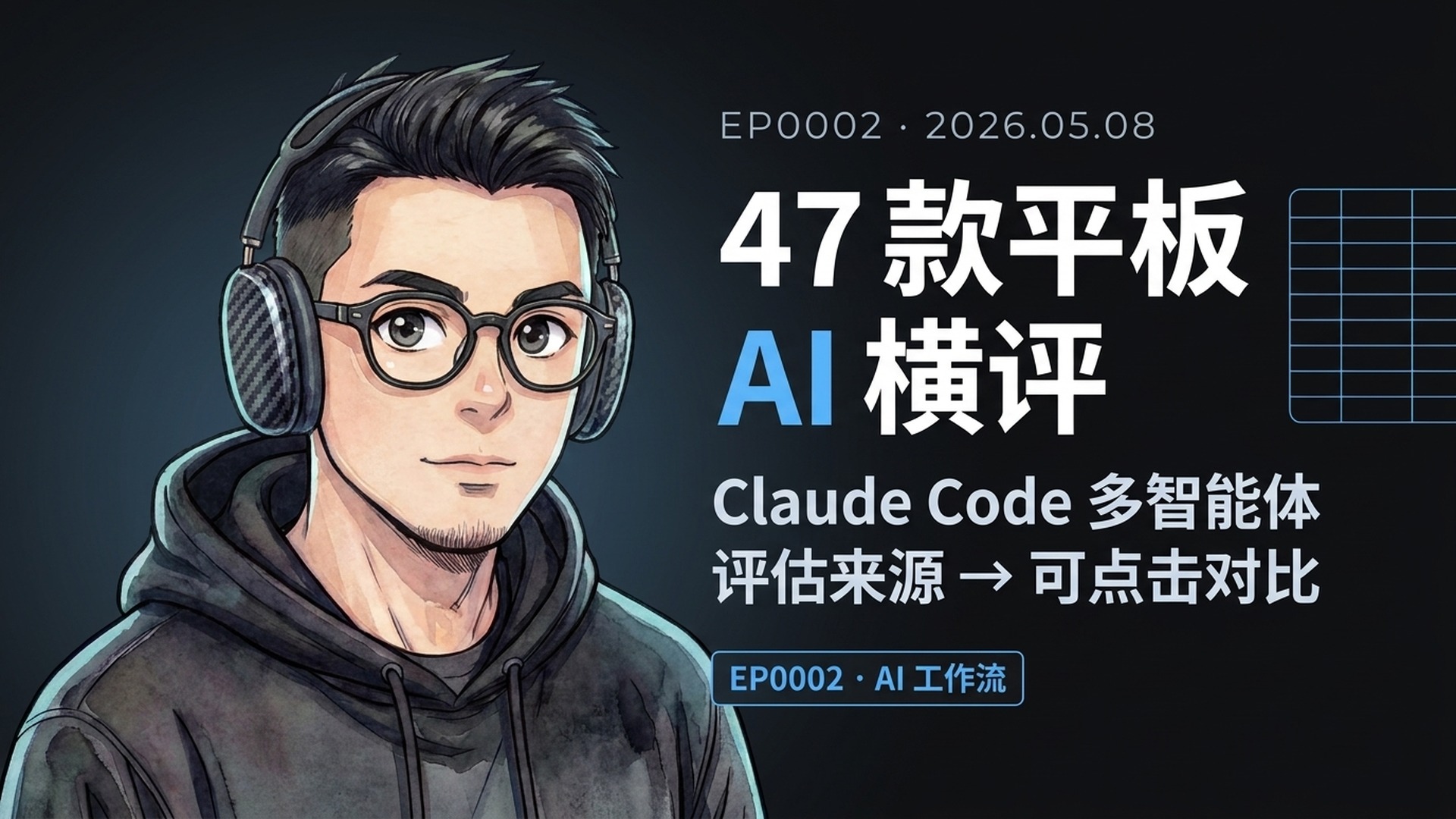 AI 深度调研 — 14 分钟把一句话需求做成 47 款平板横评