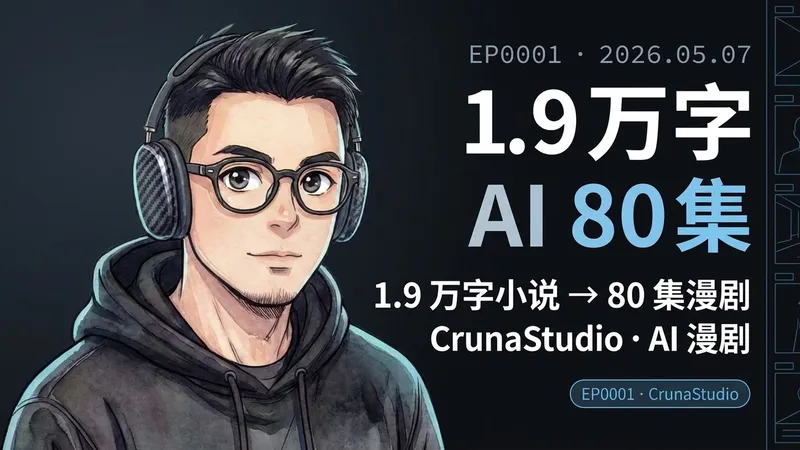 CrunaStudio 第一次完整演示 — 一年憋出的 AI 漫剧工业化