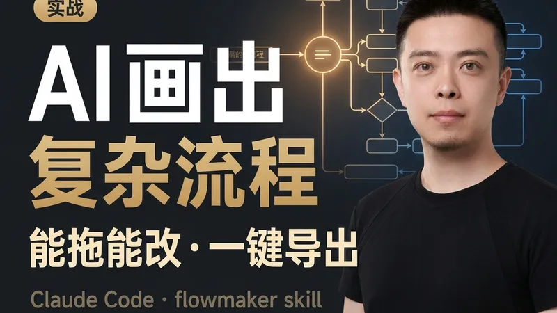 AI 画出复杂流程 — 一句话生成可编辑的网页流程图