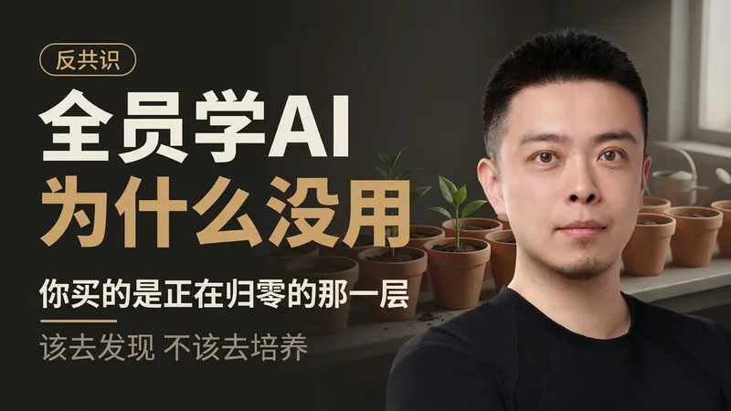 全员学AI为什么没用：把资源压给自己会跑的那几个人